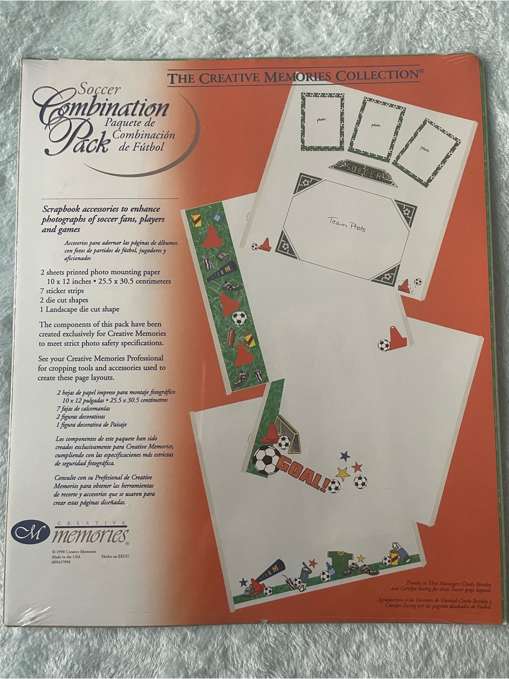 Creative Memories Soccer Combination Pack - Orange and Green Accents